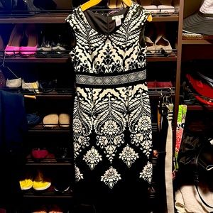 Woman’s London Times Black and White dress. Size 10